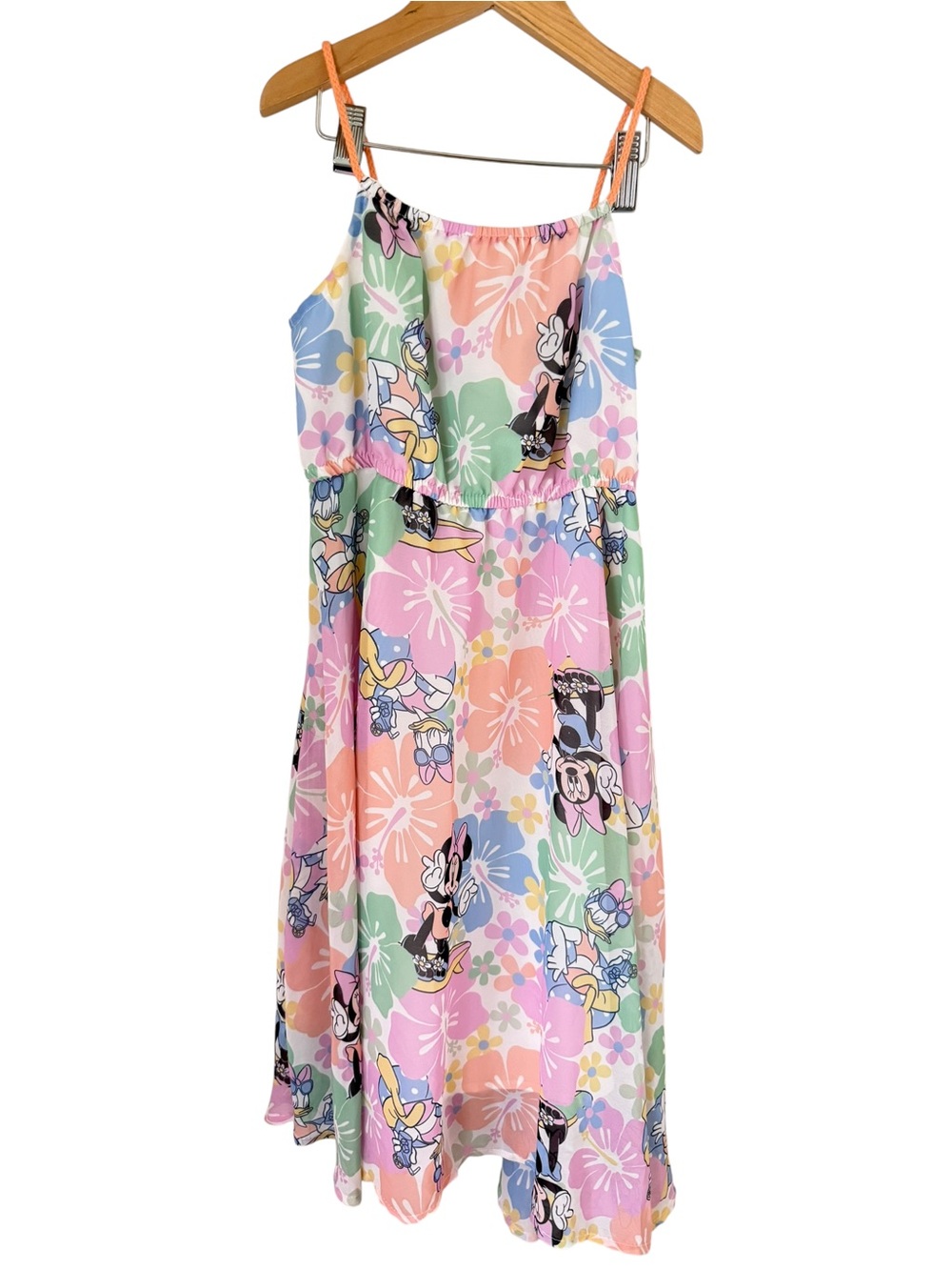 H&M Disney Girls' Pastel Floral Minnie & Daisy Mouse Print Sundress